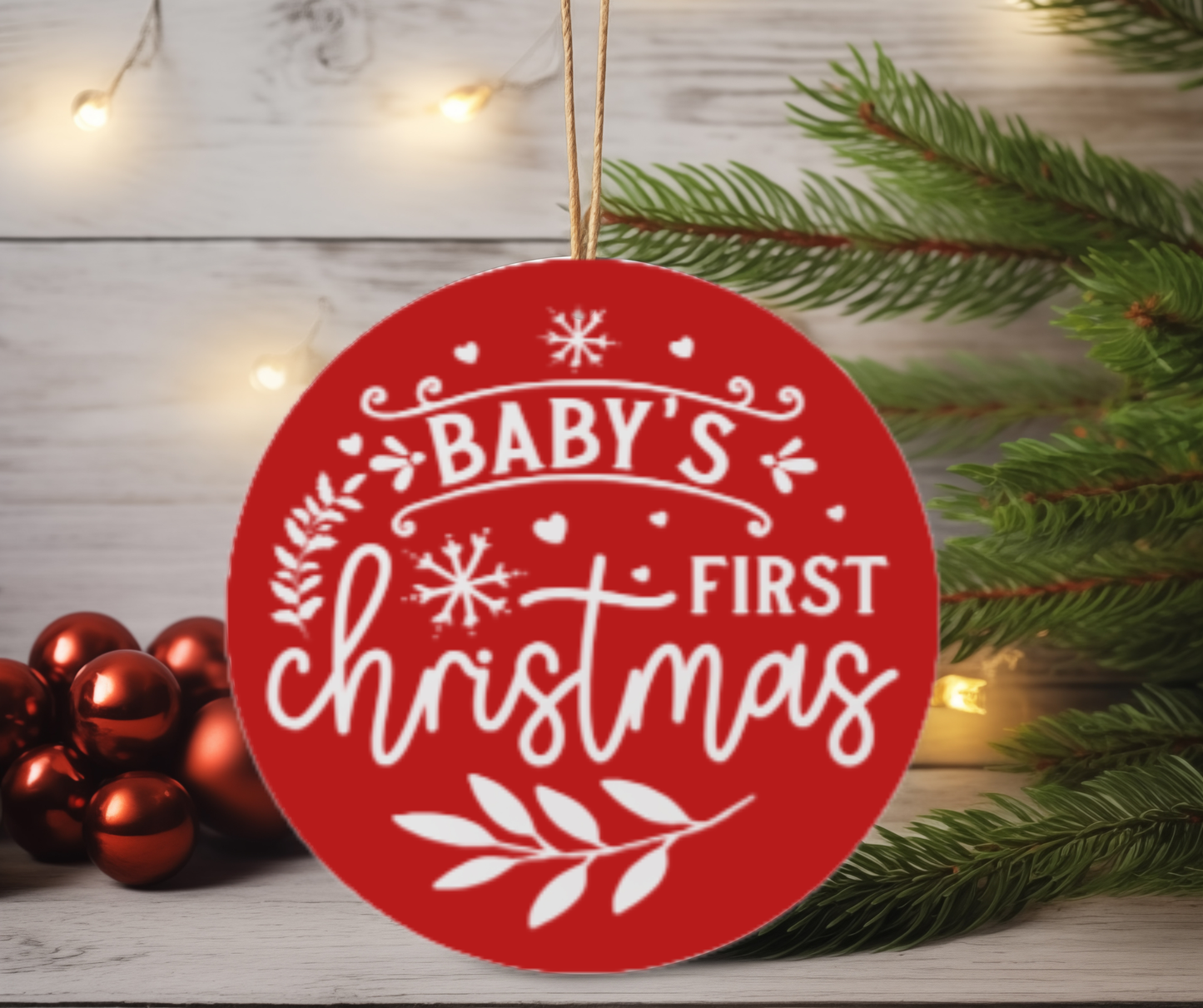 My First Christmas – Baby Keepsake Ceramic Ornament 2025