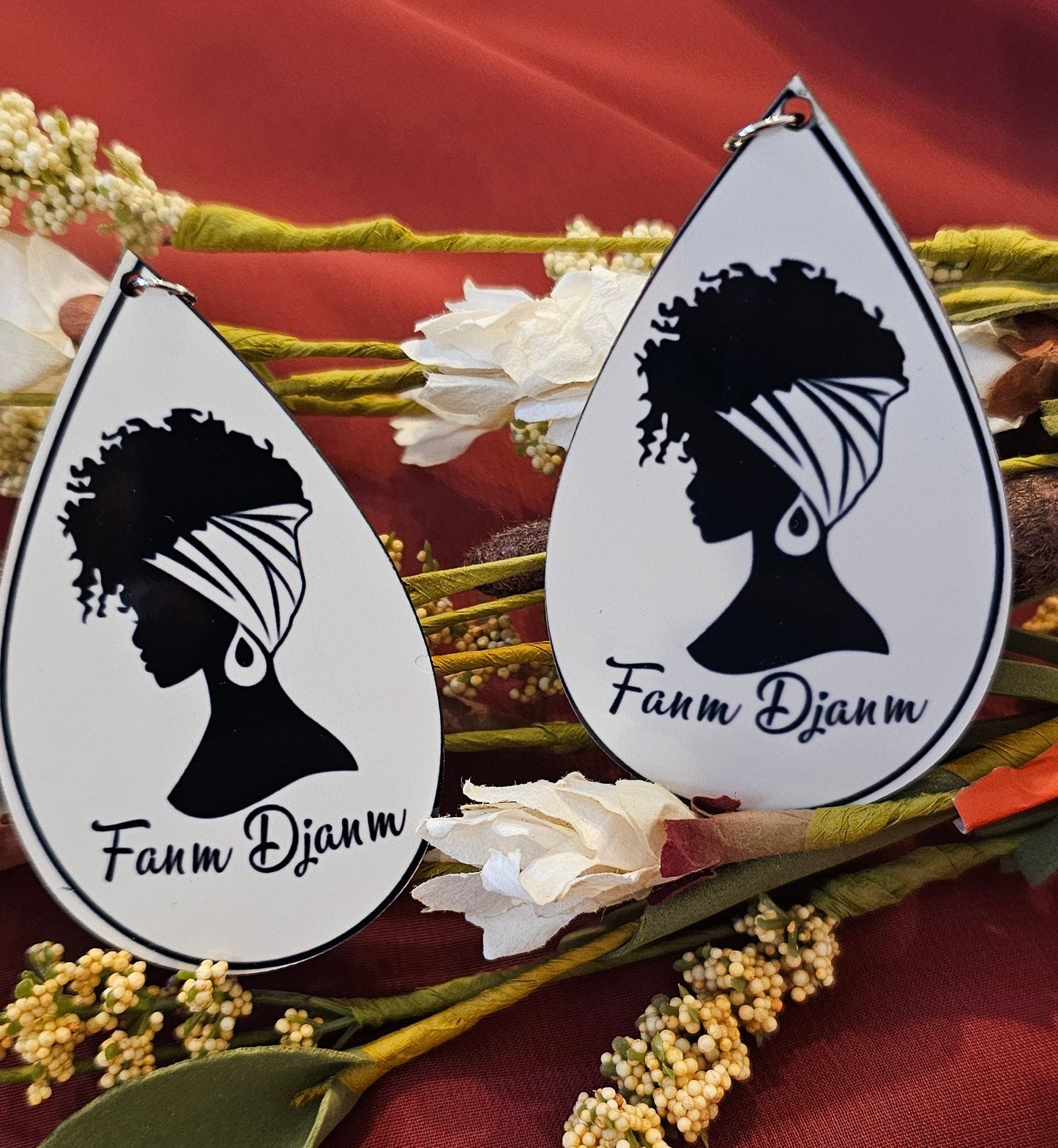 Haitian Creole Teardrop Earrings – Fanm Djanm & Bèl Nègès