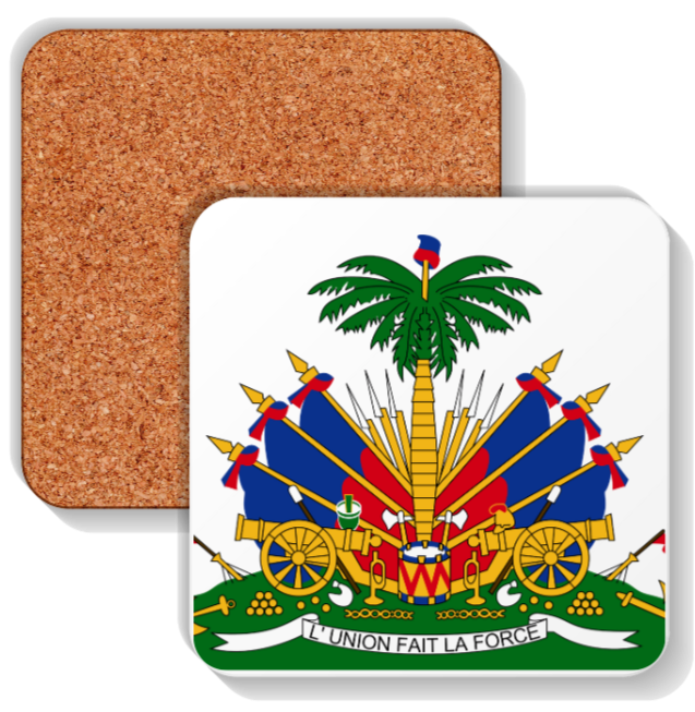 Haiti Coat of Arms Coasters - Set of 4