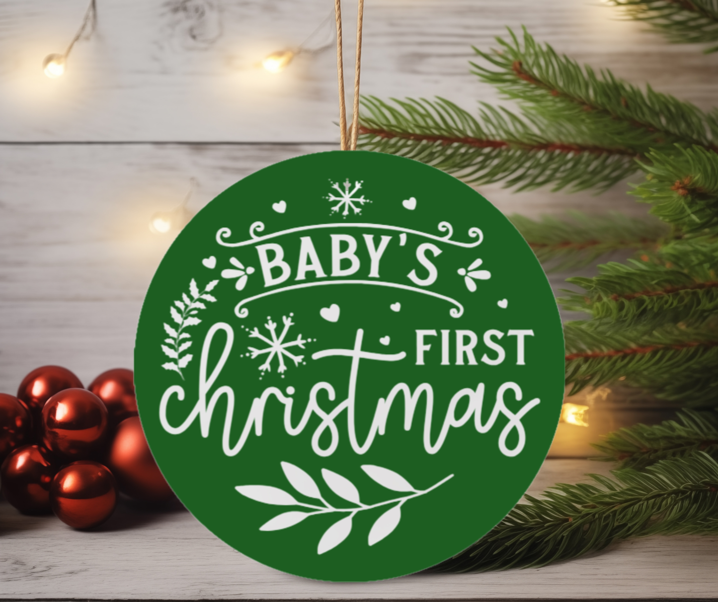 My First Christmas – Baby Keepsake Ceramic Ornament 2025