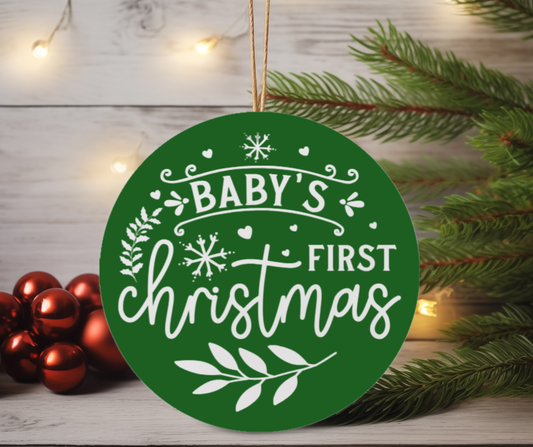 My First Christmas – Baby Keepsake Ceramic Ornament 2025