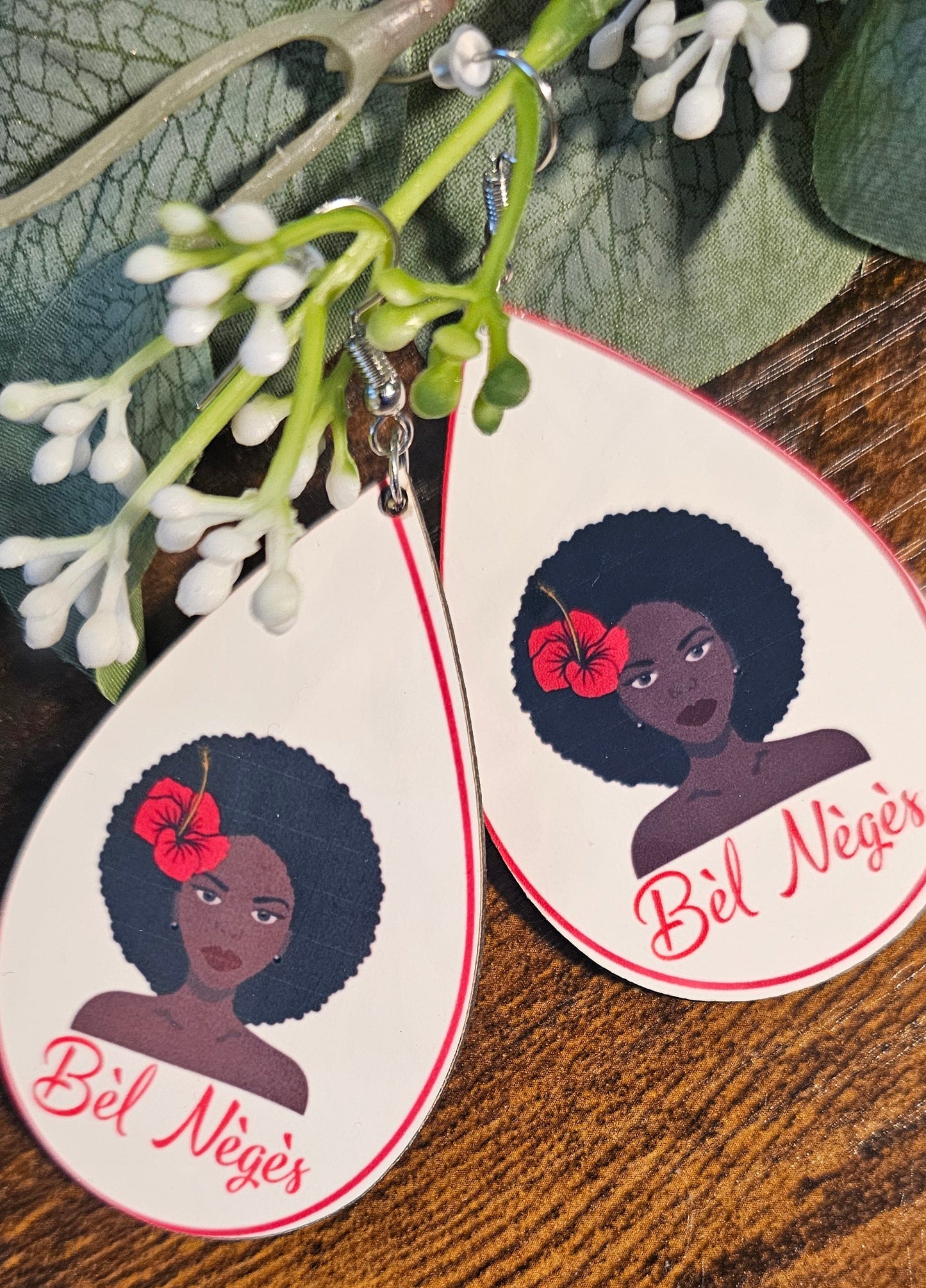 Haitian Creole Teardrop Earrings – Fanm Djanm & Bèl Nègès