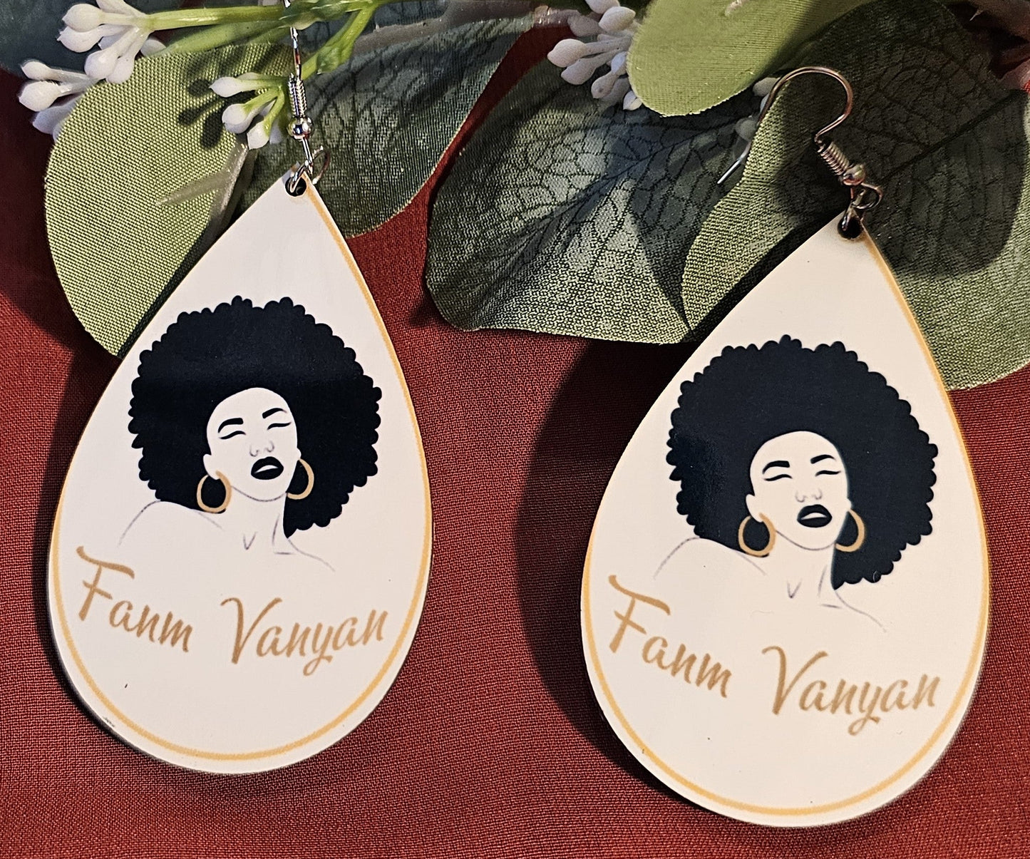 Haitian Creole Teardrop Earrings – Fanm Djanm & Bèl Nègès