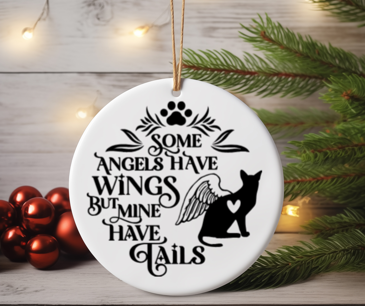 Pet Memorial Ceramic Ornament – Remembrance Christmas Tree Decoration