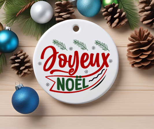 Joyeux Noël Christmas Ornament