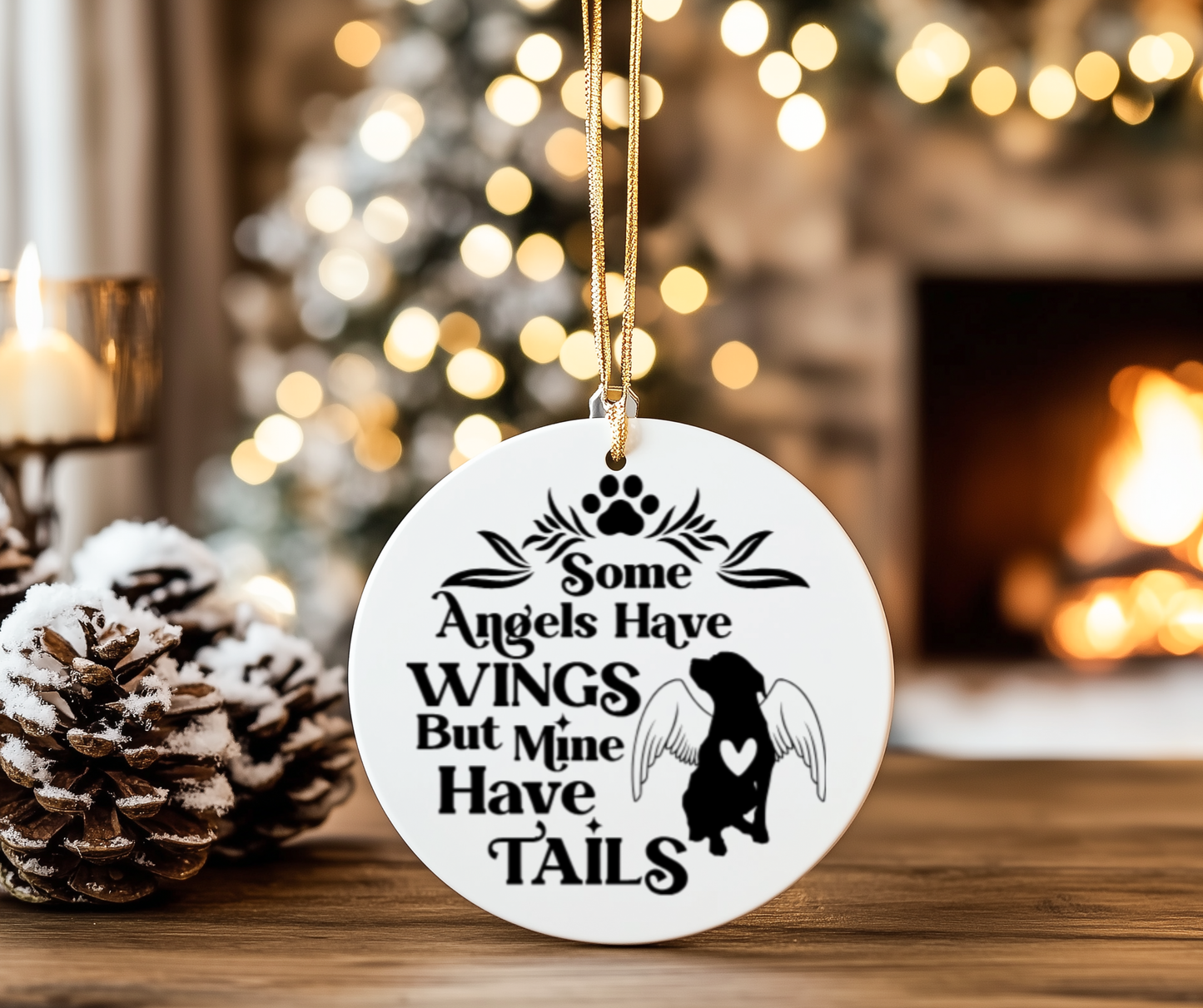 Pet Memorial Ceramic Ornament – Remembrance Christmas Tree Decoration