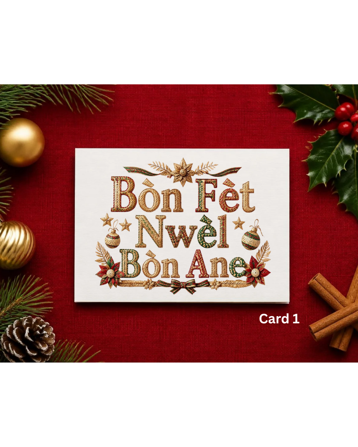 Gold & Woven Nwèl Card Collection – Pick Your Own